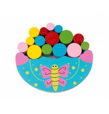 Детская игрушка балансир Божья коровка MD 1276 деревянная Бабочка