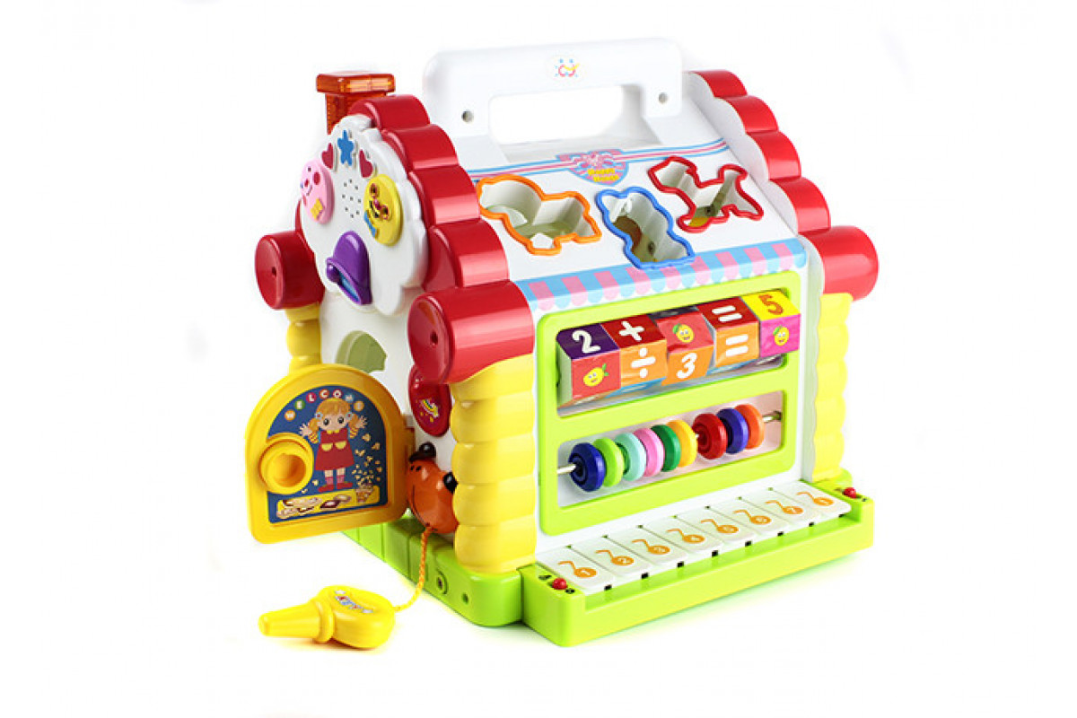 Развивающая игра-сортер "Теремок" Limo Toy 9196 Рзаноцветный