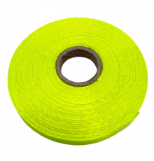Атласная лента для рукоделия АБ-127, 0,6 см x 23 м, лимонный неон