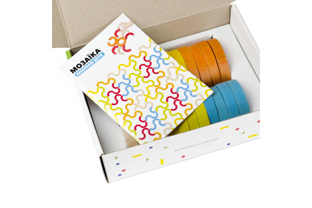 Деревянная развивающая игра "Радужные дуги" Igroteco 900507 мозаика-балансир