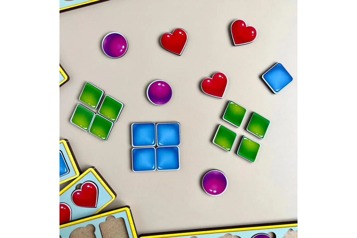 Дерев'яна настільна гра "Фігури" Ubumblebees (ПСД072) PSD072 сортер-комодик