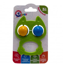 Детская погремушка "Котик" 9338TXK-8 зеленый