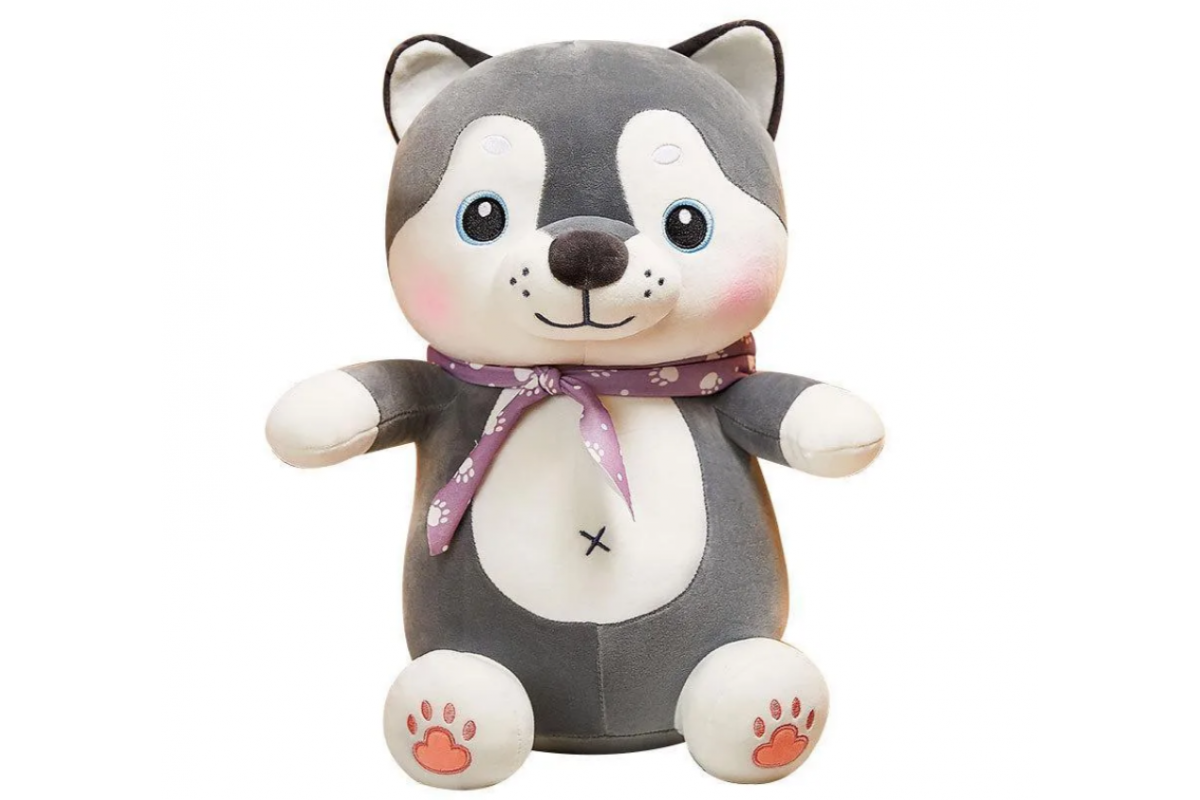 Детская мягкая игрушка "Собачка" L1131 игрушка с пледом, размер 50 см