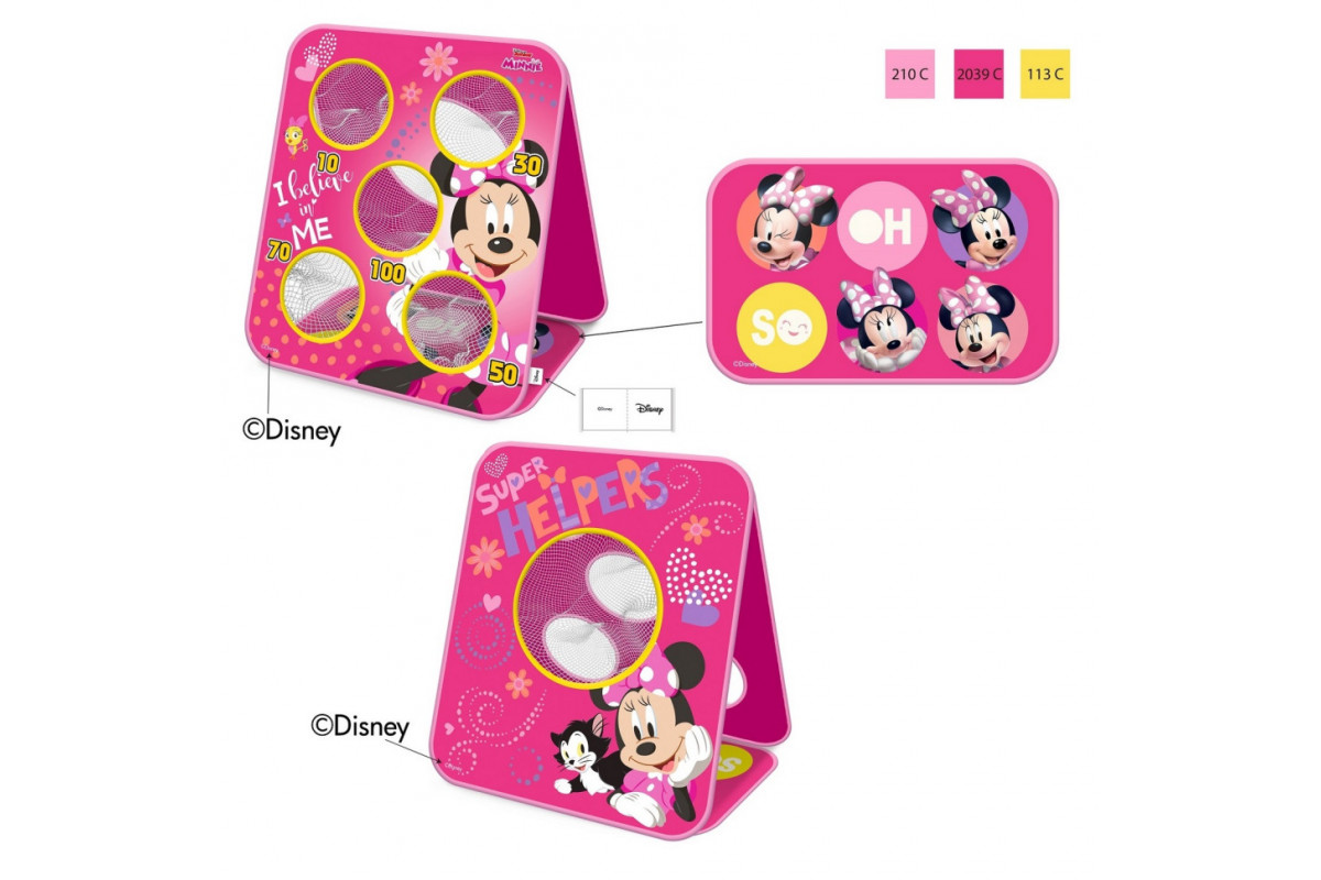 Детский игровой набор мишени "Минни Маус" Bambi LM1017, 6 мешочков