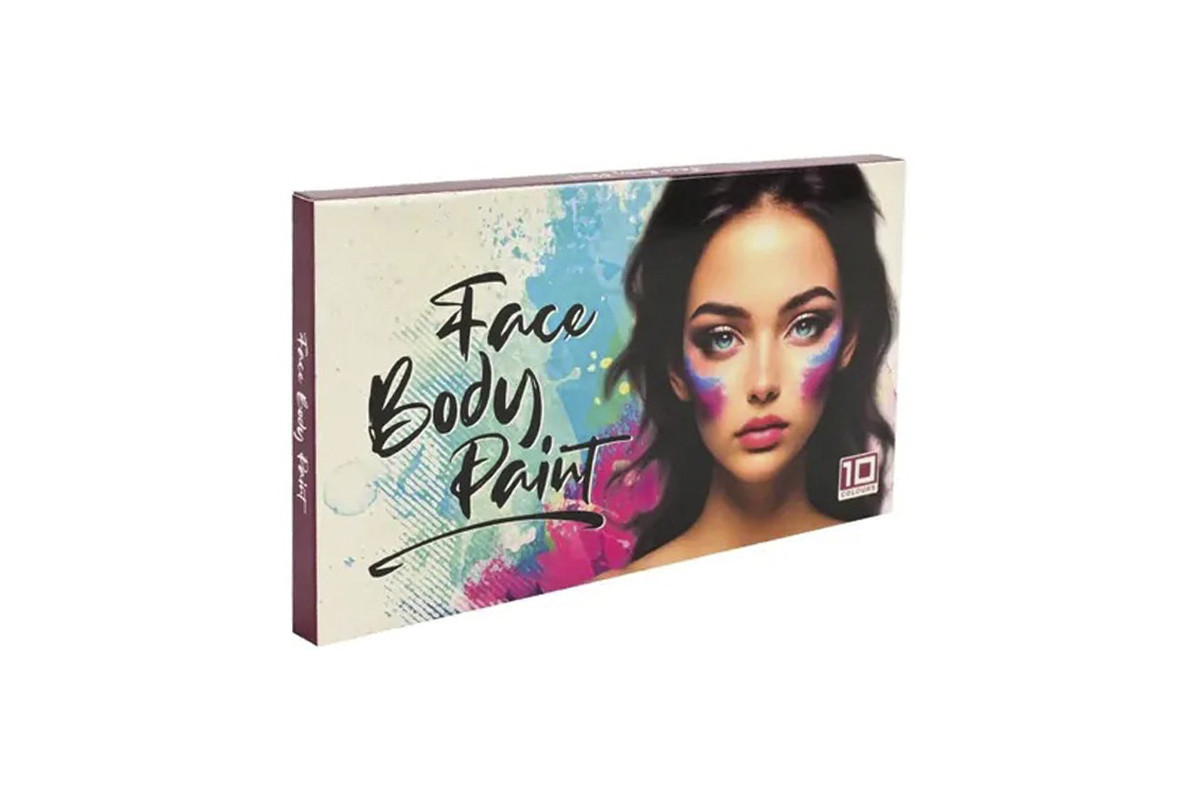 Детский набор аквагрима Cel-2503 палетка, кисточка, 10 цветов