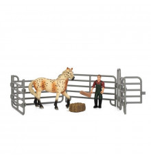 Детский игрушечный набор "Ферма" Q9899-X3_1 лошадь с забором