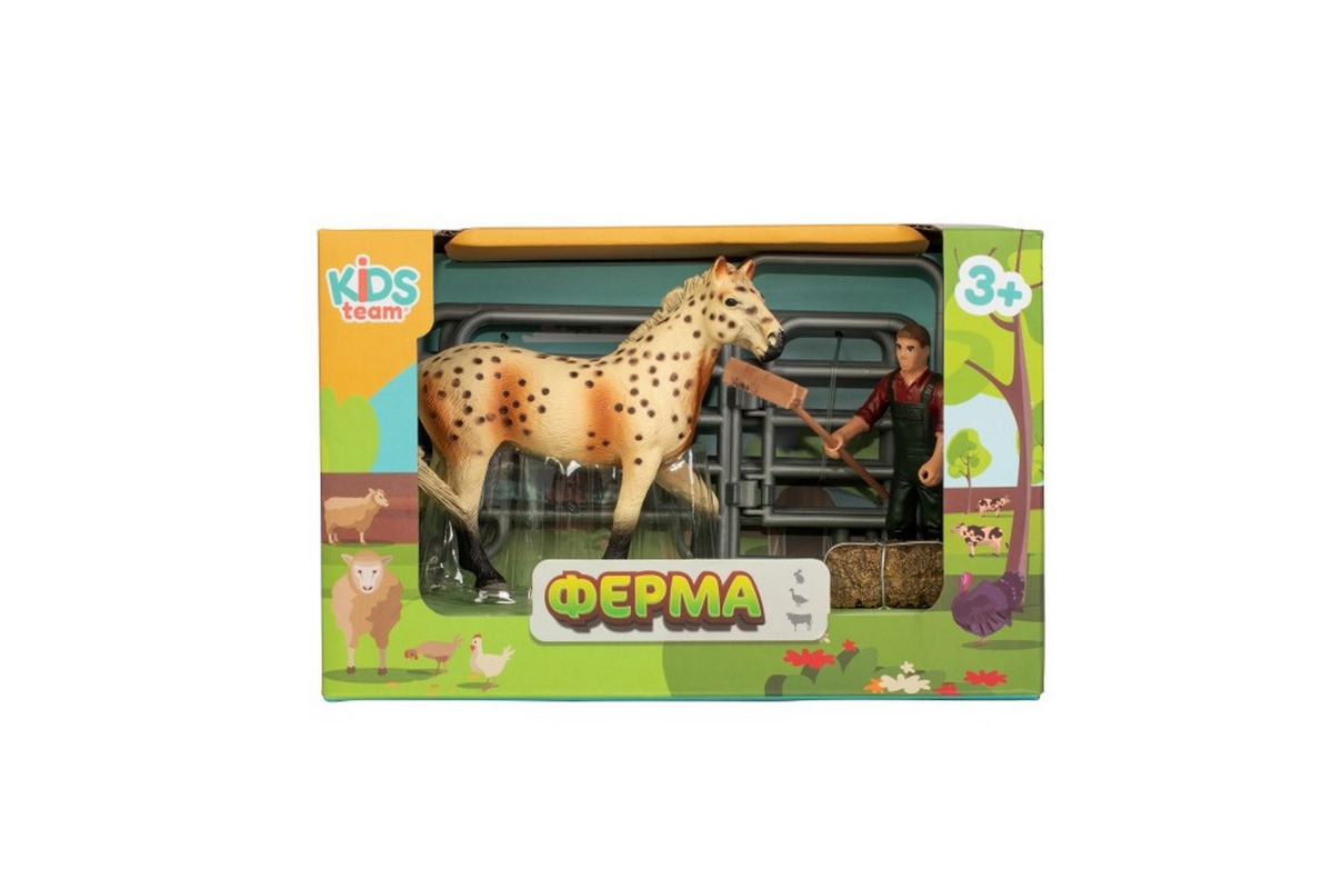 Детский игрушечный набор "Ферма" Q9899-X3_1 лошадь с забором