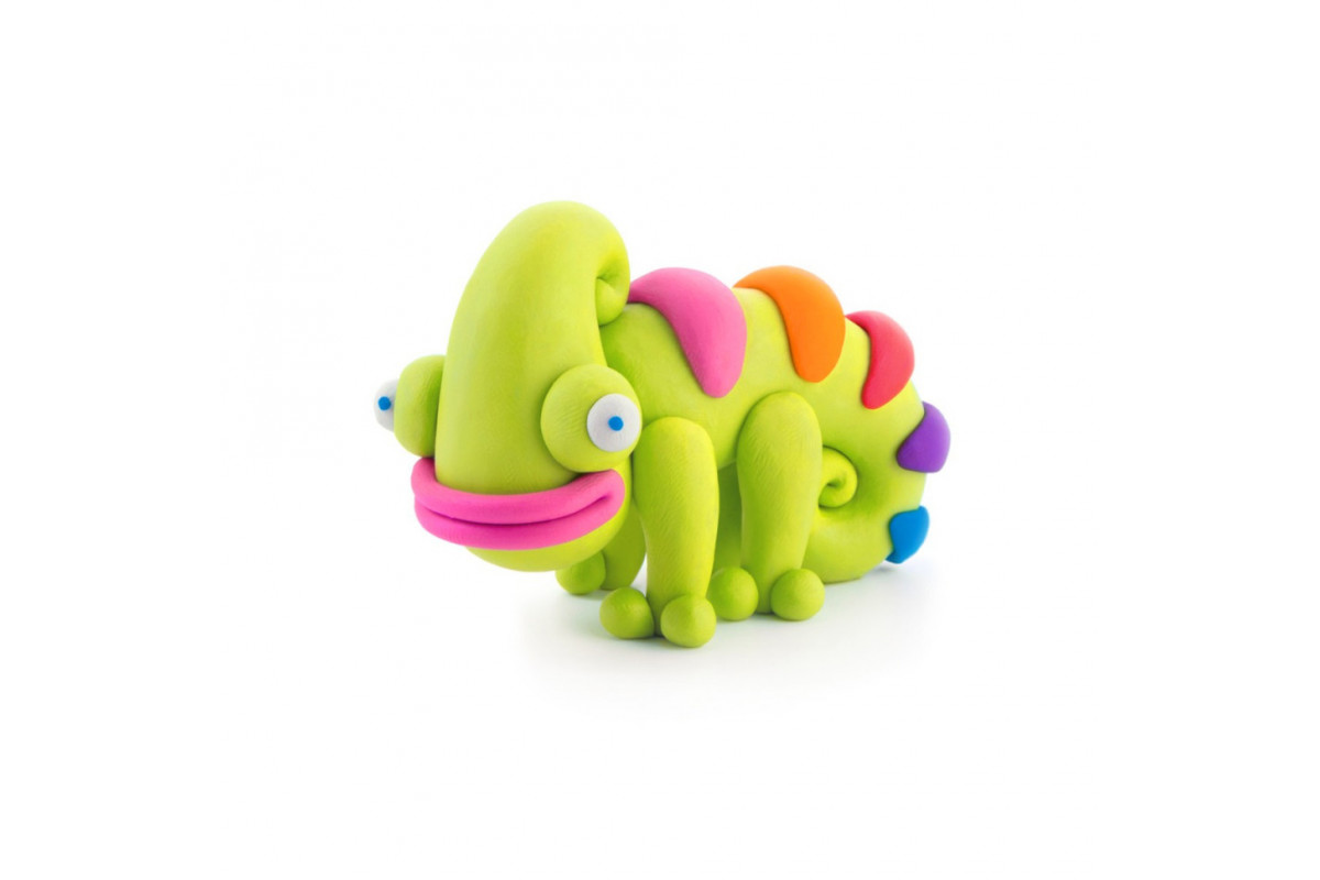 Набір самозатвердіючого пластиліну Екзотичні тварини Хамелеон ЛІПАКА 30123-UA01