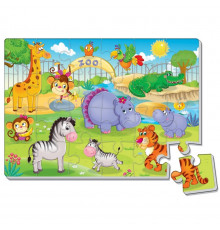 Детский мягкий пазл "Зоопарк" VT1102-17, 24 элемента