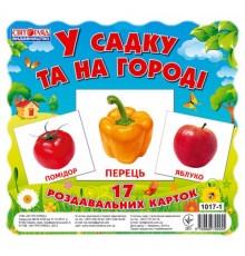 Детские развивающие карточки "В саду и в огороде" 13107003, 17 карточек
