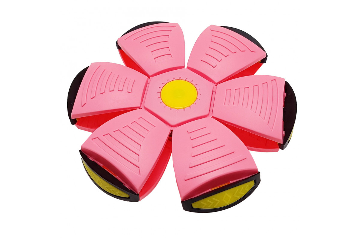 Летючий трансформерний м'яч 1002-3(Pink) світиться