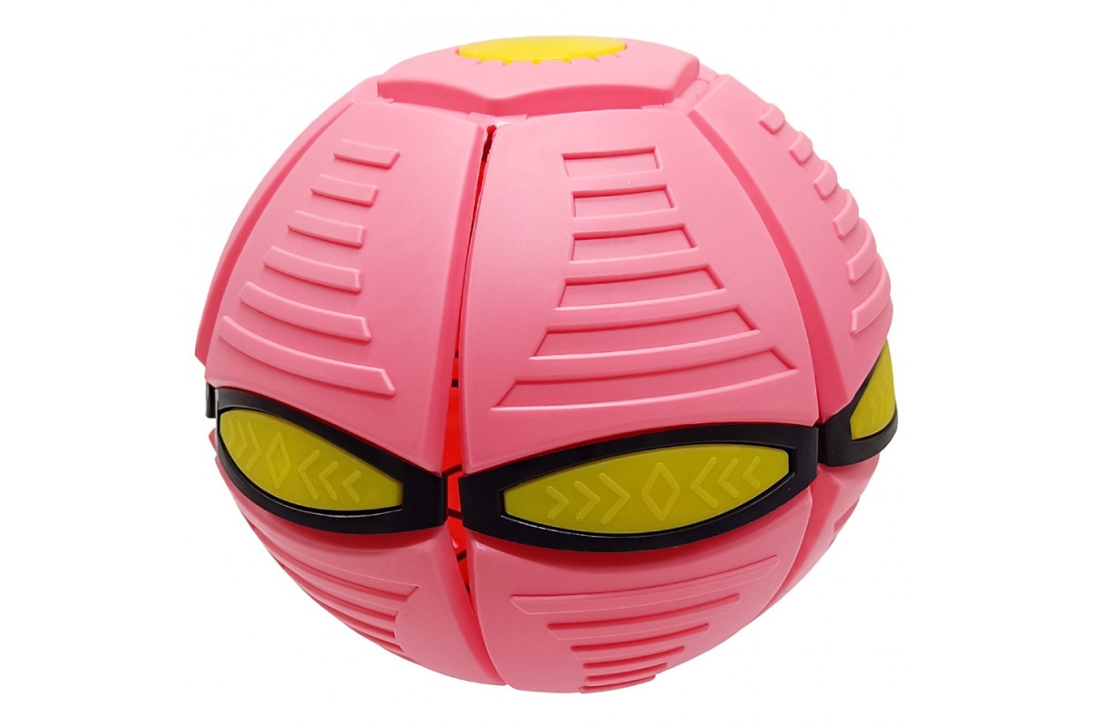 Летючий трансформерний м'яч 1002-3(Pink) світиться