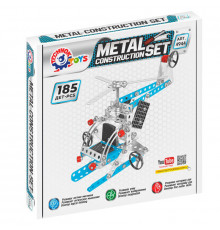 Детский Конструктор металлический "Вертолет" ТехноК 4944TXK, 185 деталей