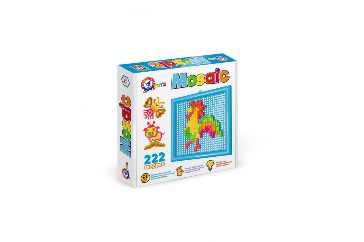 Дитяча мозаїка ТехноК 7297TXK, 222 деталі