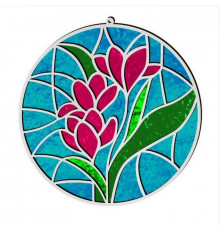 Набор для витражной живописи по номерам "Весенние цветы" FDSGK-06