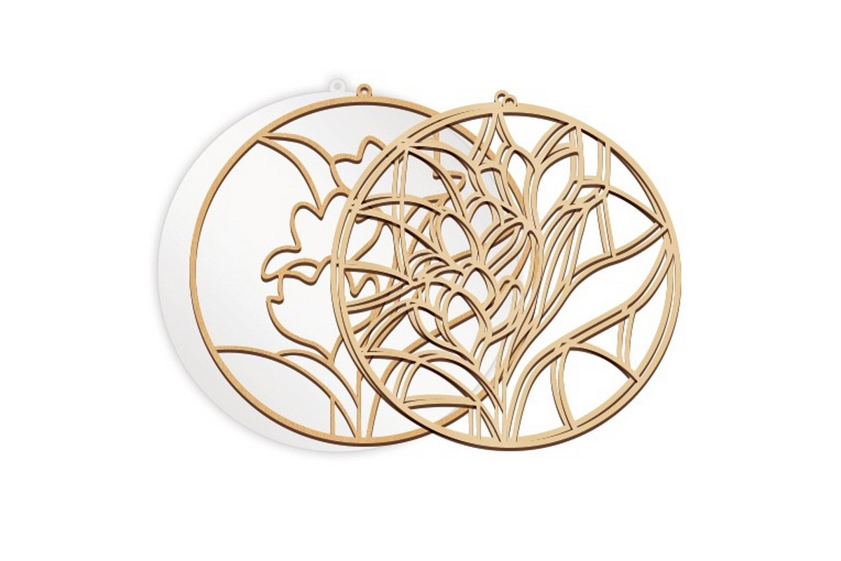 Набор для витражной живописи по номерам "Весенние цветы" FDSGK-06