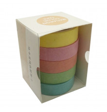 Набор декоративный скотч №78-3 в наборе 5 шт 1 см х 2 м