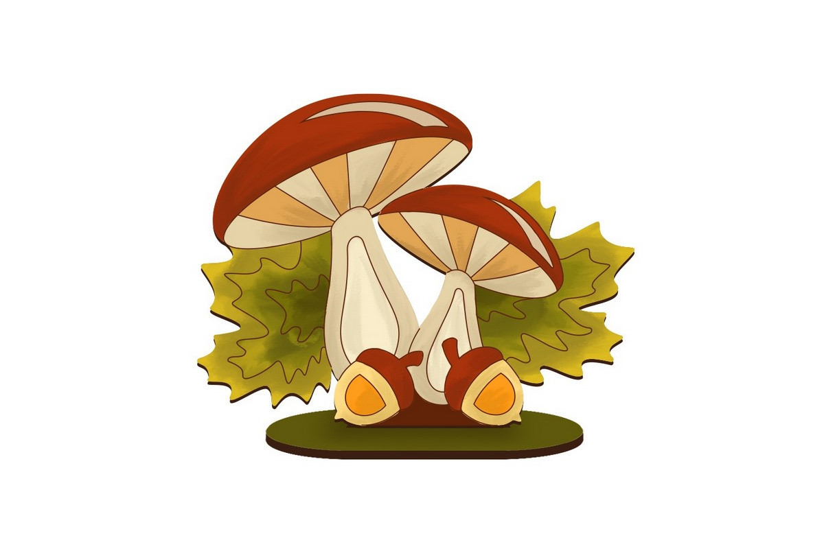 Фігурка для розфарбовування та декорування "Два грибочки" FDZ-544