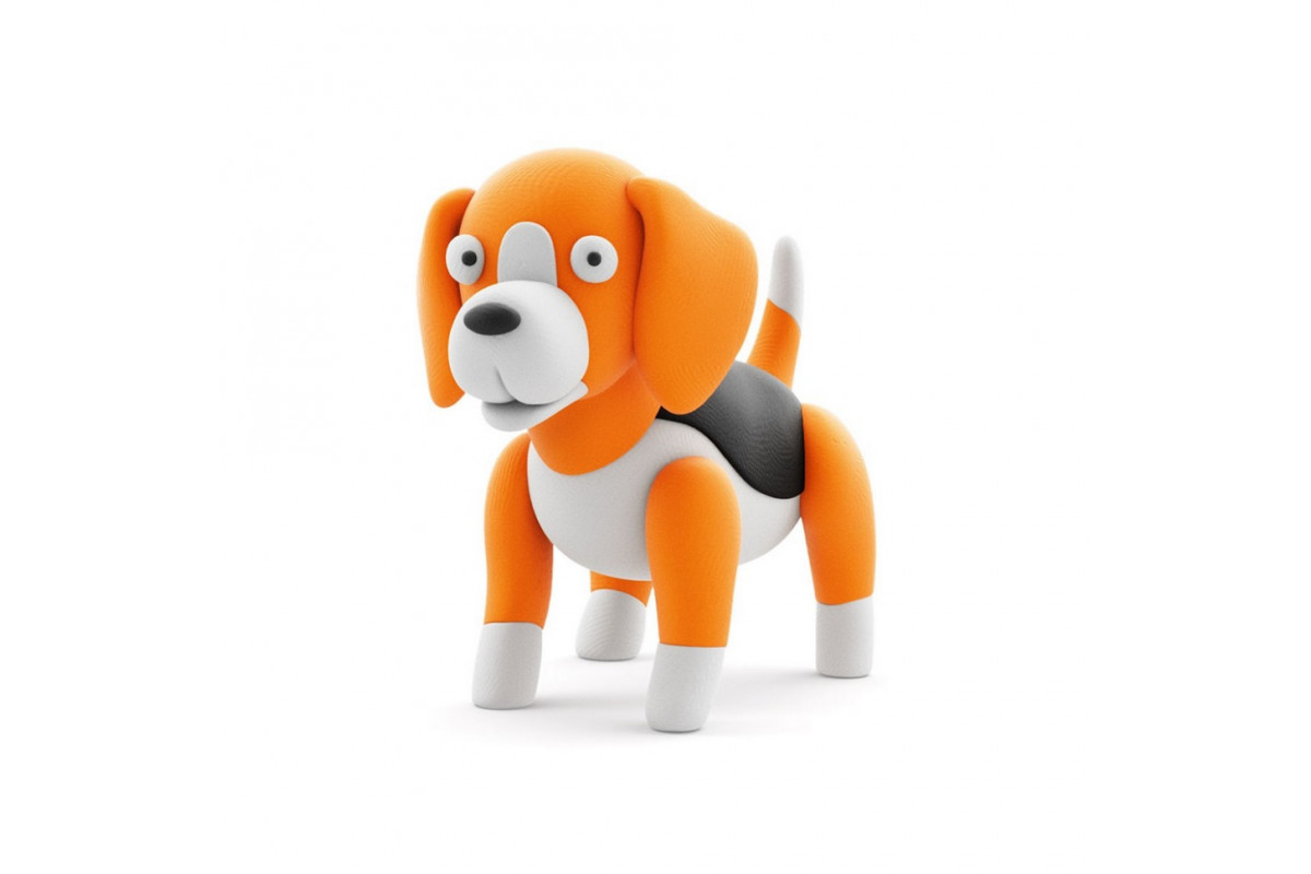 Набор пластилина "Собаки-Друзья: Бигль Воки" ЛИПАКА 30152-UA01 самостоятельно затвердевает