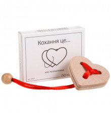 Мини головоломка Любовь Заморочка 5019 деревянная