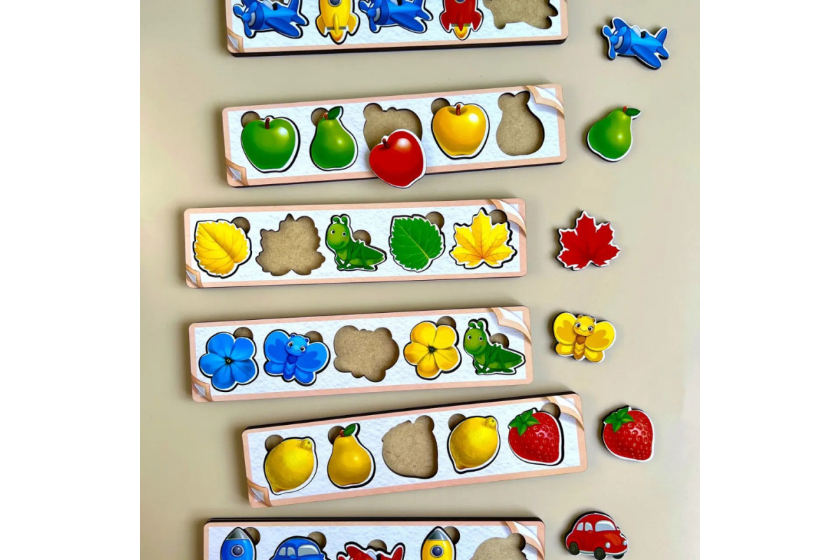 Деревянная настольная игра "Цвета" Ubumblebees (ПСД071) PSD071 сортер-комодик