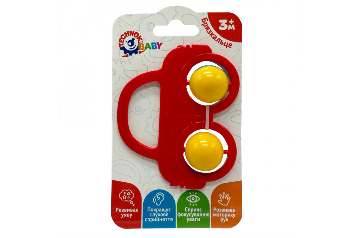 Детская погремушка "Машинка" 9338TXK-9 красный