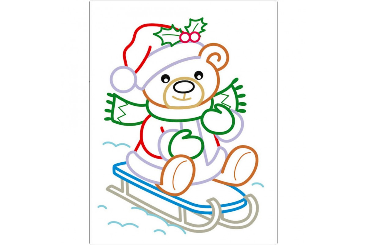 Дитяча книжка-розмальовка "Солодкі свята" 18713 з кольоровим контуром