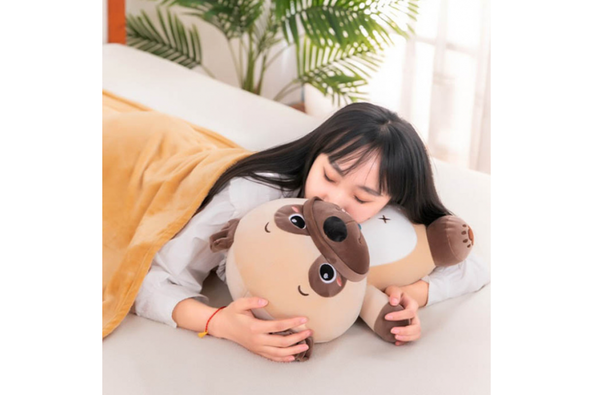 Детская мягкая игрушка "Собачка" L1130 игрушка с пледом, размер 50 см