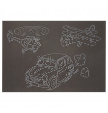 Гравюра А5 "Транспорт" ГрА5с-14 эконом вариант в пакете 21 х 14,8 см