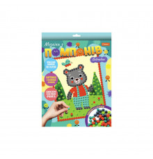 Набор для творчества мозаика из помпонов "Мишка" НТ-35-2