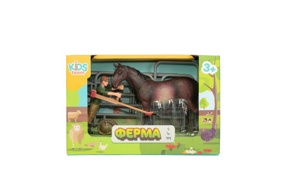 Детский игрушечный набор "Ферма" Q9899-X3_2 лошадь с забором