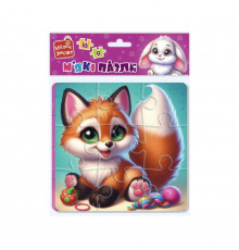 Детский мягкий пазл "Зайчик и лисичка" VT1102-35, 25 элементов