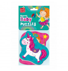 Детские магнитные пазлы "Фея и единорог" VT3208-30, 7 элементов