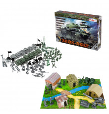 Детский игровой набор солдатиков "Блокпост" 1-047 с палатками