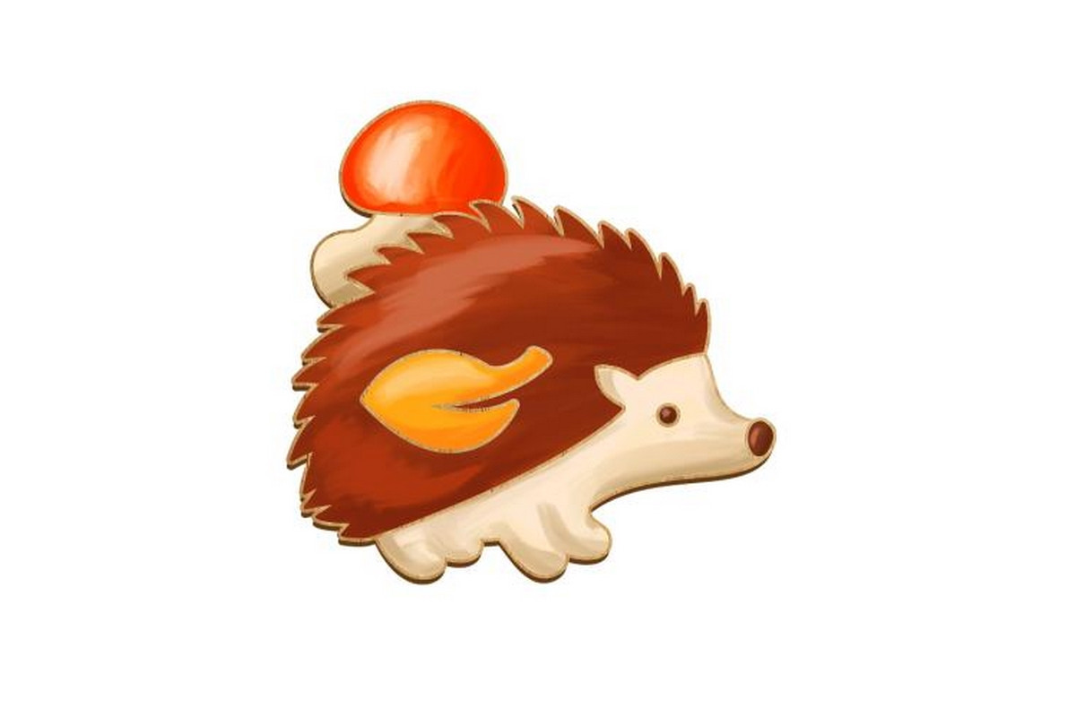 Заготовка брошки для розфарбовування "Їжачок" FDZB-094