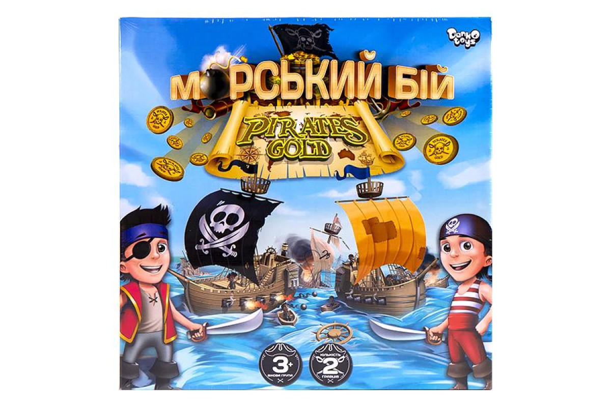 Настольная игра "Морской бой. Pirates Gold" Danko Toys G-MB-03U Укр