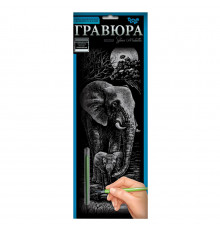 Набор для творчества Гравюра "Слоны" GR-B2-02-06s