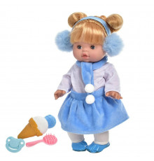 Детская кукла "Маленькие-Миленькие" M 4735-1IUA 31 см, музыка, аксессуары Голубой