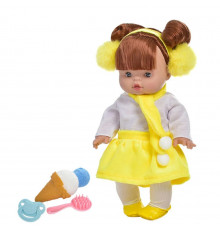 Детская кукла "Маленькие-Миленькие" M 4735-1IUA 31 см, музыка, аксессуары Желтый