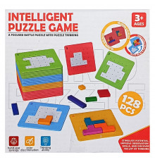 Детская деревянная логика-вкладыш ME-165, 128 элементов