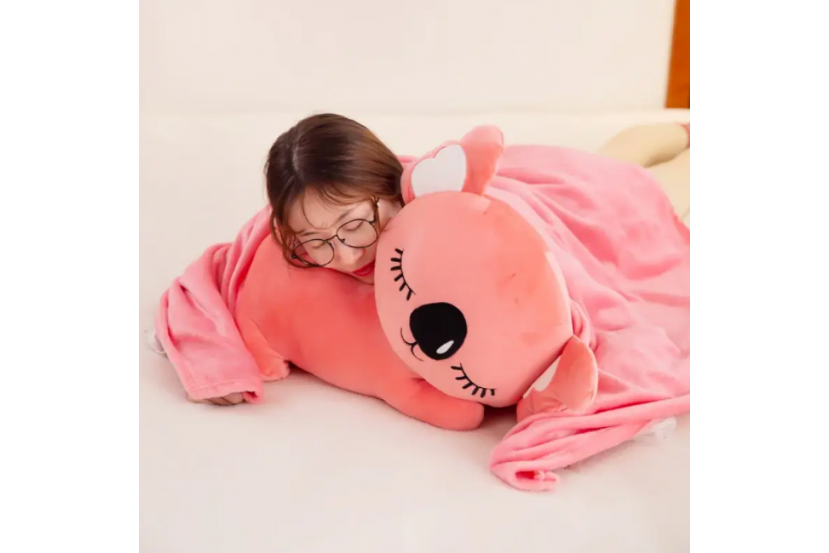 Детская мягкая игрушка "Коала" L1129(Pink) игрушка с пледом, размер 50 см