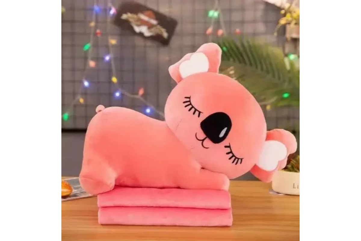Детская мягкая игрушка "Коала" L1129(Pink) игрушка с пледом, размер 50 см