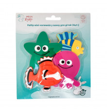 Набор мини-ковриков для ванной Морские животные MGZ-0910 с присоской