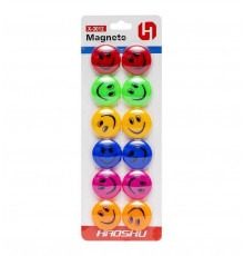 Магнит для доски "Смайлик" COLOR-IT X-3012 диаметр 3 см