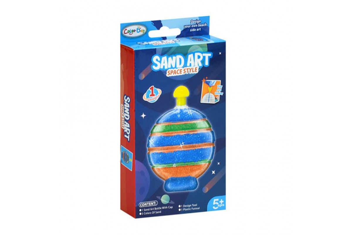 Набор для рисования песком "Луна" 8938-9-3 колба, 3 цвета