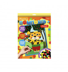 Набор для творчества мозаика из помпонов "Леопард" НТ-35-3