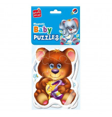 Детские магнитные пазлы "Лесные обитатели" VT3208-17, 9 элементов