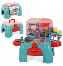 Детская игрушечная кухня DK666-11D 28 предметов, посуда, продукты