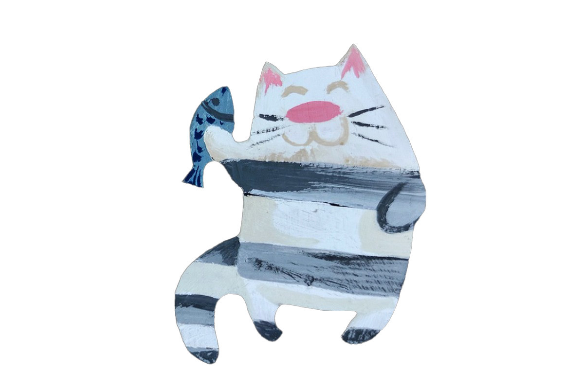 Набір дитячої творчості Розпис по дереву "Магніти-веселі коти" РД-011