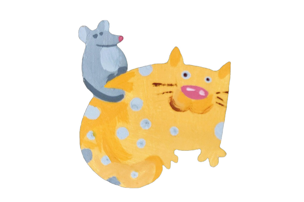 Набір дитячої творчості Розпис по дереву "Магніти-веселі коти" РД-011